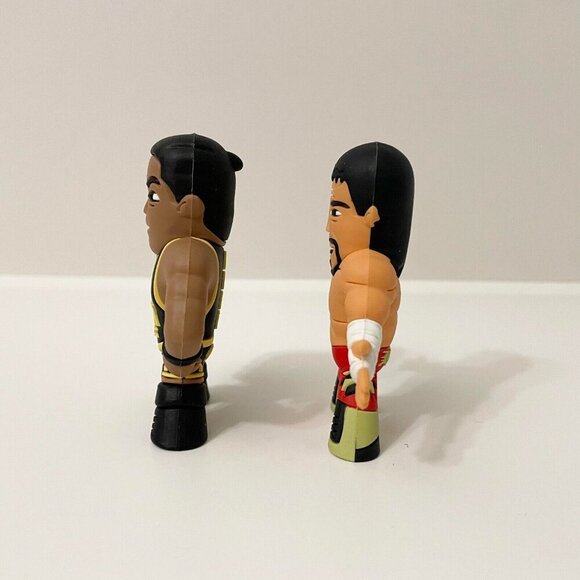 Micro Brawlers Jeff Cobb and Eddie Guerrero Pro Wrestling Crate 3 Inch Figures - Picture 2 of 15